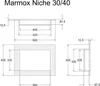 Marmox befliesbare Wandnische 30/40 Produktbild-Vorschau 2