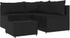 The Living Store 4-tlg. Garten-Lounge-Set mit Kissen Produktbild-Vorschau 3