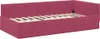 vidaXL Eckbettgestell mit Kopfteil Weinrot 80 cm x 200 cm Produktbild-Vorschau 4