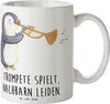 Mr. & Mrs. Panda Tasse Trompete Freude - Weiß - Geschenk, Produktbild-Vorschau 1