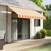 vidaXL Markíza, žltá a oranžová, prúžkovaná, 280x20 cm Náhľad obrázku produktu 2