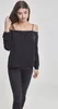 Urban Classics Langarmshirt Damen Ladies Cold Shoulder Produktbild-Vorschau 5