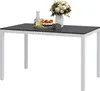 Gartentisch Aluminium 120x70 cm Wetterfest Balkontisch mit Produktbild-Vorschau 1