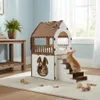 Jungengel Kaninchenhaus XL 2 Etagen Treppe Indoor Creme Produktbild-Vorschau 3