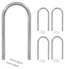 5 x Fahrradanlehnbügel 115 x 58 cm Edelstahl Ø 60 mm Produktbild-Vorschau 1