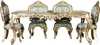Goldene Stühle Esszimmer Stuhlgruppe Stuhl Set Garnitur 4x Produktbild-Vorschau 2