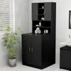 vidaXL Skříňka na pračku černá 70,5x25,5x90 cm Náhled obrázku produktu 2