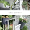 A collage of images showing various planters from the Ratolla collection in different settings. Produktbild-Vorschau