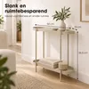Mica Decorations Myron Bijzettafel Ovaal Beige - Salontafel Productafbeelding-voorbeeld 5
