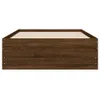 The Living Store Bettgestell mit Schubladen Braun Produktbild-Vorschau 6