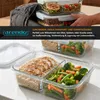 Arendo Lunchbox, set van 2 glazen containers met elk 1500 Productafbeelding-voorbeeld 4