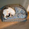 UNUS Hundebett Hundekorb Haustierkorb mit grauem Kissen in Produktbild-Vorschau 5
