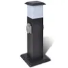 vidaXL Prise de jardin Tour de prise noire avec lampe Voir les images du produit 6