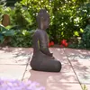 XXL Antiker Buddha 50cm braun / grün Garten Deko Figur Produktbild-Vorschau 6