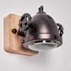 Biati »Biati« verstellbare Wandlampe, Metall/Holz/Glas, Produktbild-Vorschau 8