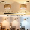 Lampa stojąca ZMH Boho Rattan Lampa łukowa z regulacją Podgląd zdjęcia produktu 2