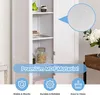 Mobile da bagno a 5 ripiani, mobile da bagno con 2 ante e 5 Anteprima dell’immagine prodotto 3