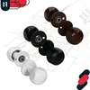 A collection of door knobs in different colors arranged on a blueprint background. Podgląd zdjęcia produktu