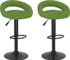Two green bar stools on a white background. Náhled obrázku produktu