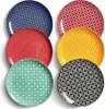 DOWAN Set di 6 piatti in porcellana 21,5 cm Piatto da Anteprima dell’immagine prodotto 1