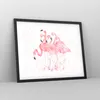 Gerahmtes Poster - Schwarzer Rahmen - Flamingo Vogel Wasser Produktbild-Vorschau 8