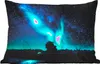 MuchoWow® Outdoor Kissen - Nordlichter - Sternenhimmel - Produktbild-Vorschau 1