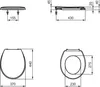 Ideal Standard Contour 21+ Siège de WC, Sandwich, blanc, Voir les images du produit 2