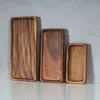 3er Set Tablett rechteckig Holz Akazienholz Holzschale Produktbild-Vorschau 3