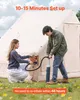 Nafukovací stan pro kempování 3x2x2m, 3-5 osob, 300D Oxford Náhled obrázku produktu 2