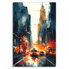 DEQORI Hybrid Leinwand Bild 60x90 cm 'Metropolenrausch' Produktbild-Vorschau 2