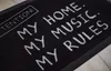Sprüche Fußmatte  Attention! My home. My music. My rules. Produktbild-Vorschau 4