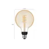 Philips by Signify Philips 1-pack G125 E27 Filament Globe Anteprima dell’immagine prodotto 3