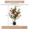 COSTWAY Arbre artificiel 2 avec 24 fleurs, camélia Voir les images du produit 3
