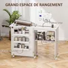 HOMCOM Table de couture pliante meuble couture à abattant Voir les images du produit 4