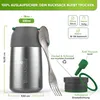 Blockhütte Porta Pappa Termico 530 ml Acciaio Inox Bambini Anteprima dell’immagine prodotto 6