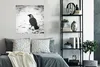 MuchoWow® Poster Eine Dohle im Schnee im Winter 75x75 cm - Produktbild-Vorschau 4
