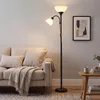 VASAGLE Deckenfluter Stehlampe mit Verstellbarer Leselampe Produktbild-Vorschau 1