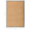 vidaXL Fußmatte Waschbar Creme 60x90 cm Produktbild-Vorschau 5