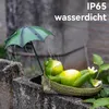 Süße Solar Frosch Figur, Outdoor Garten Dekoration, Solar Produktbild-Vorschau 5
