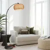 lampadaire 183cm Salon avec abat-jour en rotin, Lampadaire Voir les images du produit 4