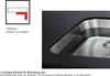 An illustration and a close-up of a sink installation. Produktbild-Vorschau