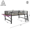 Flieks poschodová posteľ kovová posteľ 140x200cm so Náhľad obrázku produktu 4