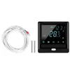 A smart thermostat and its accessories are displayed on a white background. Náhled obrázku produktu