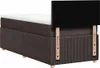 vidaXL Boxspringbett mit Matratze Dunkelbraun 100x200 cm Produktbild-Vorschau 6