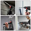 Collage of four images showing a hammer drill in use. Podgląd zdjęcia produktu