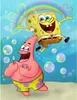 Malen nach Zahlen Spongebob und Patrick 40x50cm Produktbild-Vorschau 1