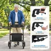 COSTWAY Rollator pieghevole e leggero con seduta, sedia a Anteprima dell’immagine prodotto 3