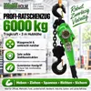 Ratschenzug 6 t Tragkraft - 3 m Hubhöhe Hebezug Kettenzug Produktbild-Vorschau 2