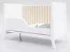 Lit d'enfant Cosmo 60x120 cm avec tiroir et tringle Blanc - Voir les images du produit 8