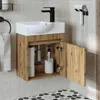 Roomart LEO Badmöbel-Set 2-teilig 46.5 cm breit,  Eiche Produktbild-Vorschau 2